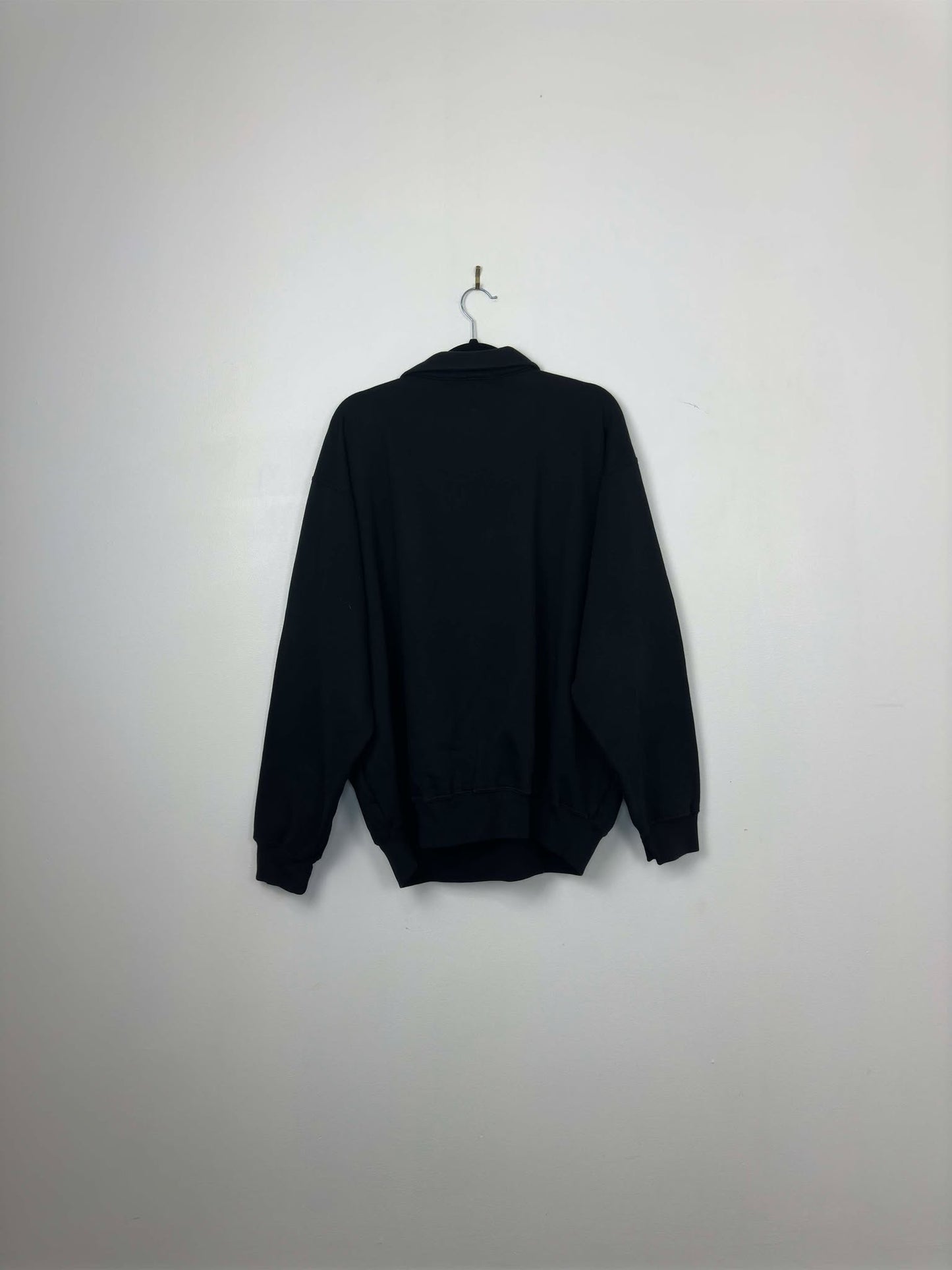 VTG x Polo Sport x Ralph Lauren x Black Quarterzip Collared Pullover - XL