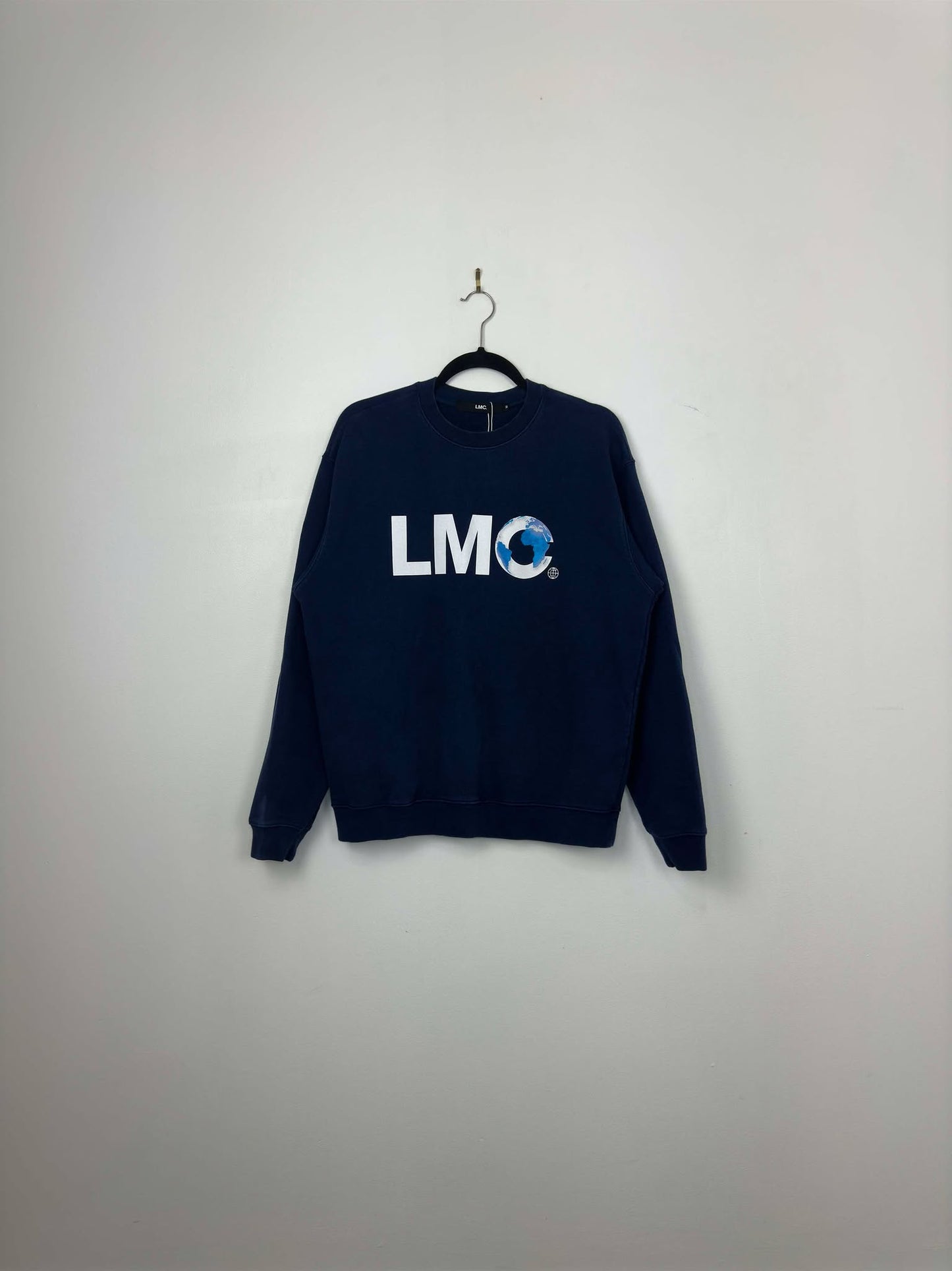 LMC x Lost Management Cities Navy Pullover Crewneck - M