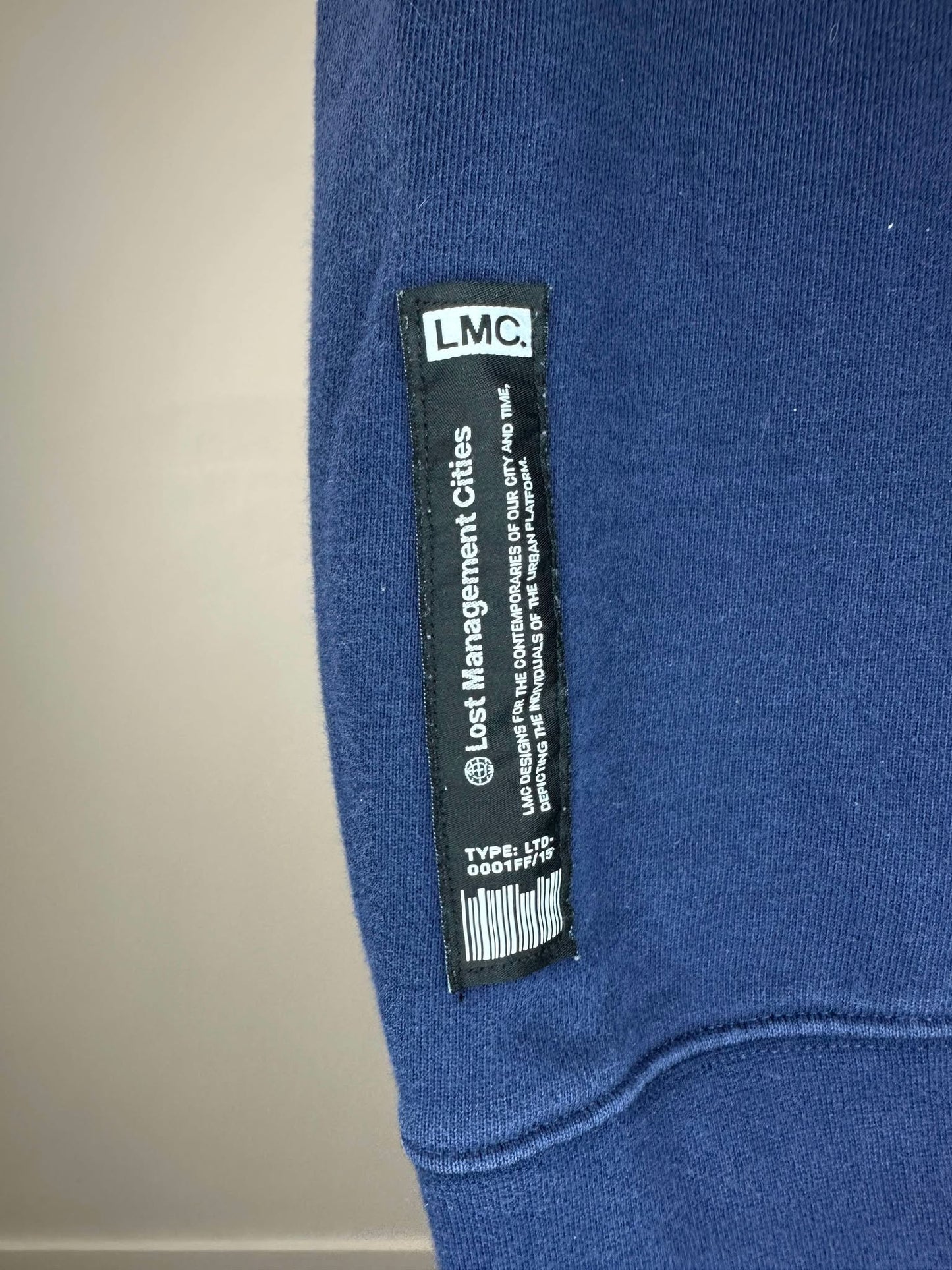LMC x Lost Management Cities Navy Pullover Crewneck - M