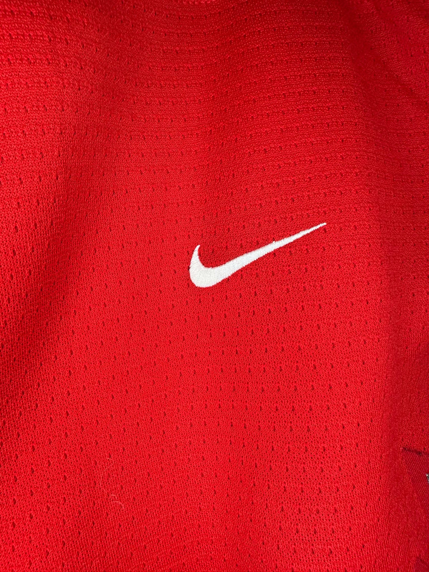 VTG x Team Nike x Team CANADA x Red Long Sleeve Hockey Jersey - XL