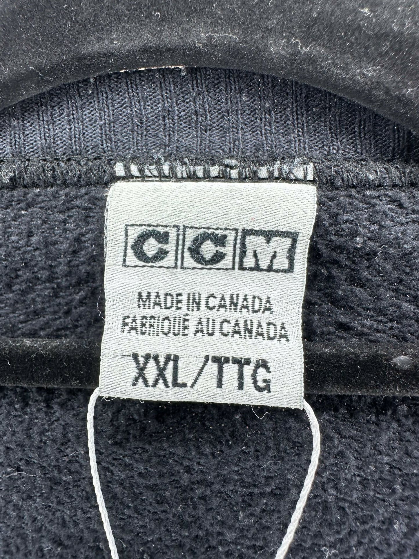 VTG x CCM x Vancouver Blazers x Black Pullover Crewneck -XXL