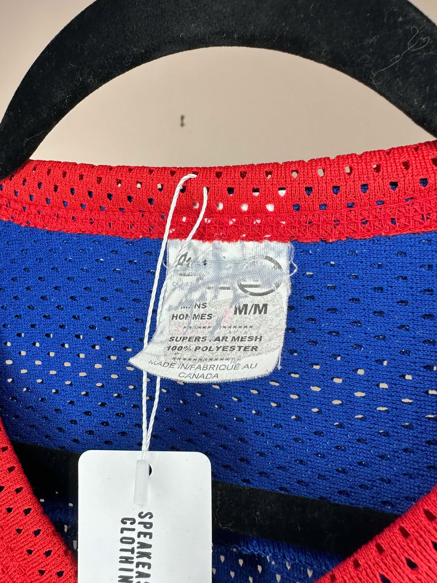 VTG x Athletic Knits x BMO x Blue Long Sleeve Hockey Jersey - M