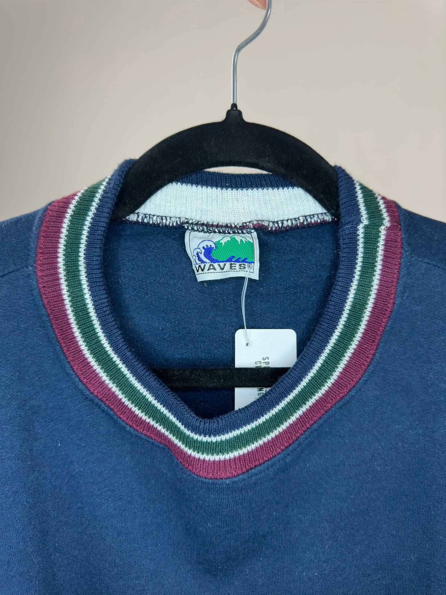 VTG x Waves x CFL x Grey Cup x Calgary Stampeders Champion x Navy Pullover Crewneck - Cut Tag (XL)