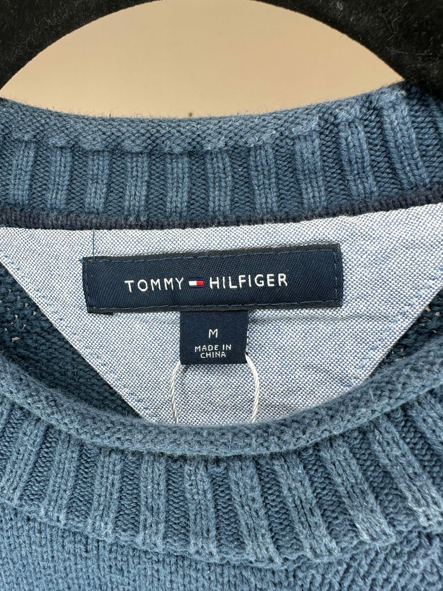 Y2K x Tommy Hilfiger x Navy Pullover Knit Sweater - M