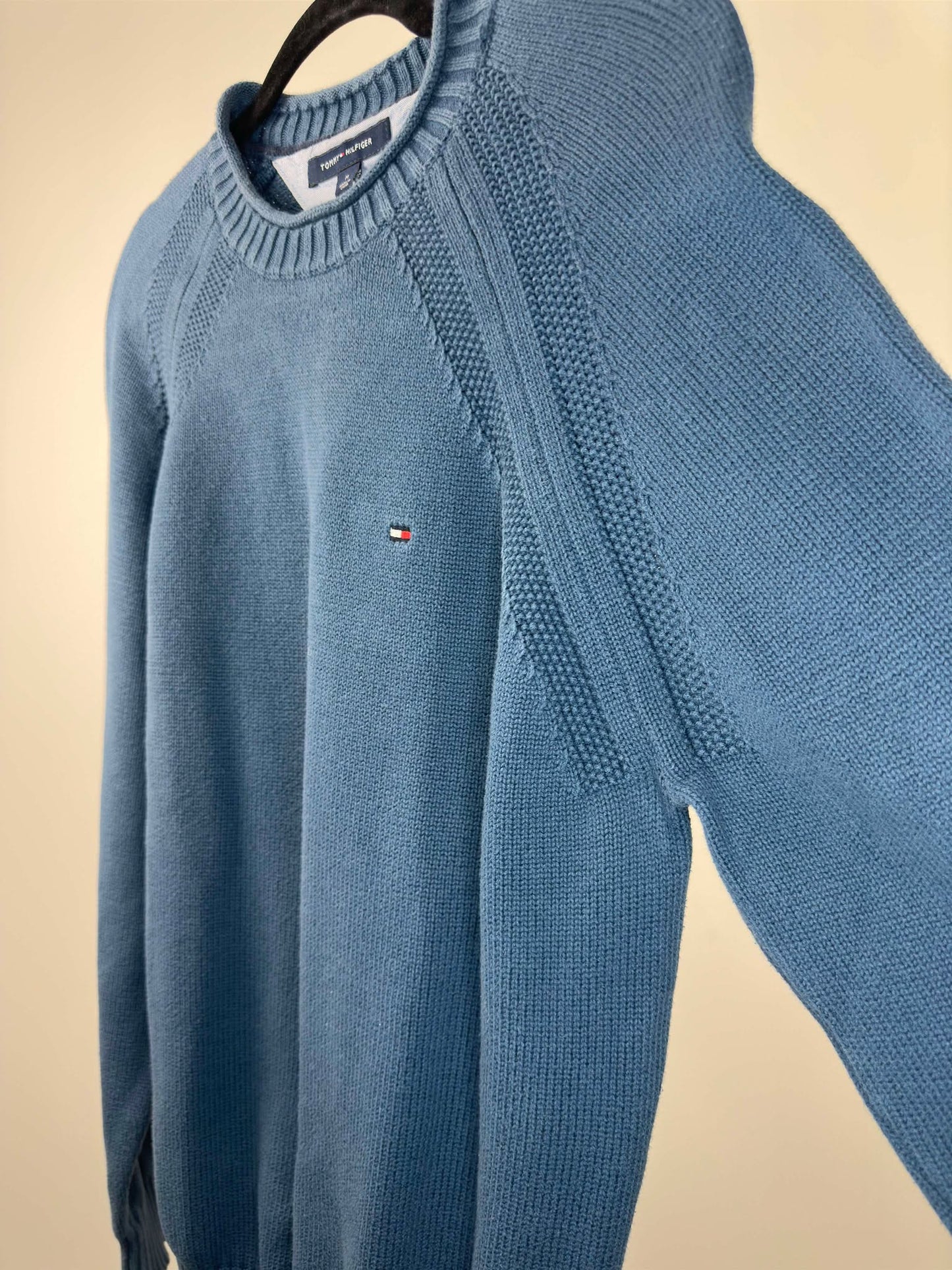 Y2K x Tommy Hilfiger x Navy Pullover Knit Sweater - M