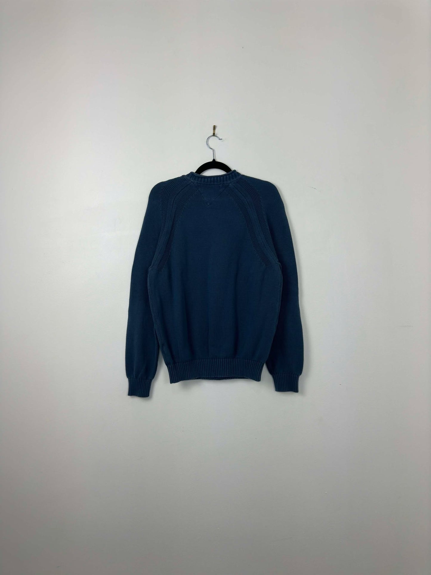Y2K x Tommy Hilfiger x Navy Pullover Knit Sweater - M
