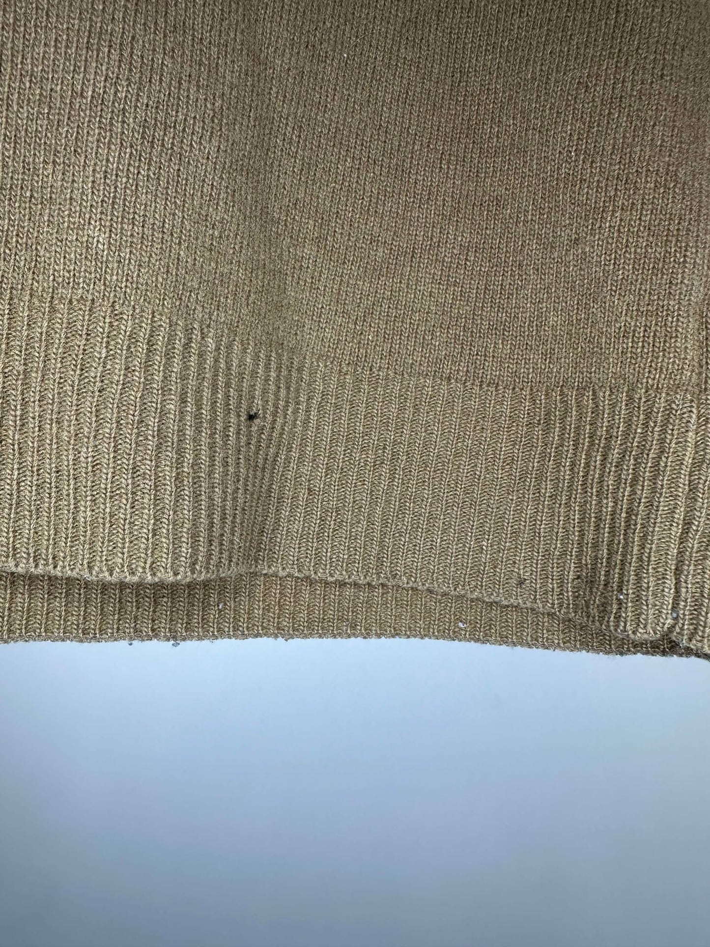 VTG x Giordano x Fall Brown Leaf & Acord Collared Pullover Knit - Women's L