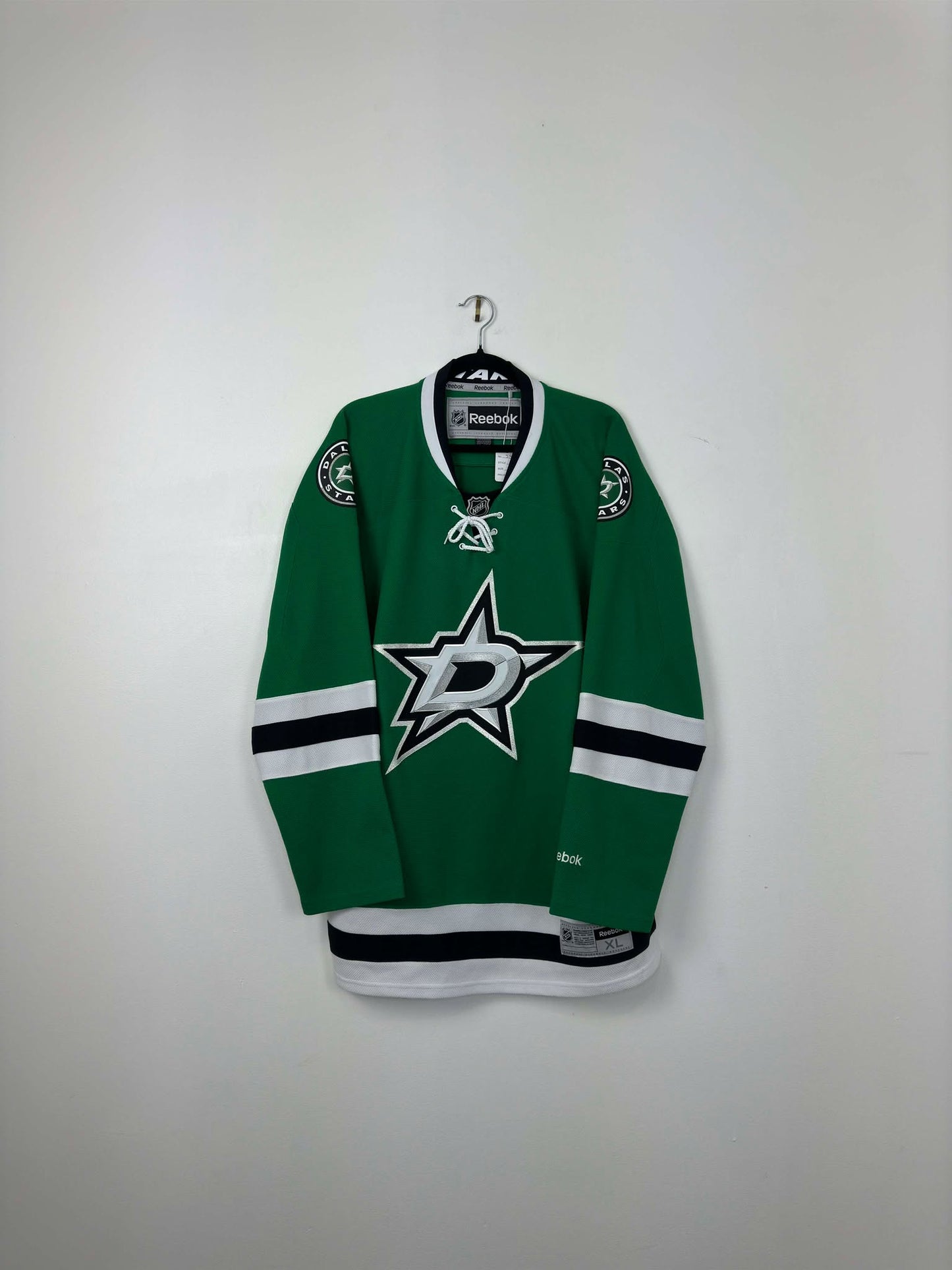 Y2K x Reebok x NHL x Dallas Stars x Green Long Sleeve Hockey Jersey - XL