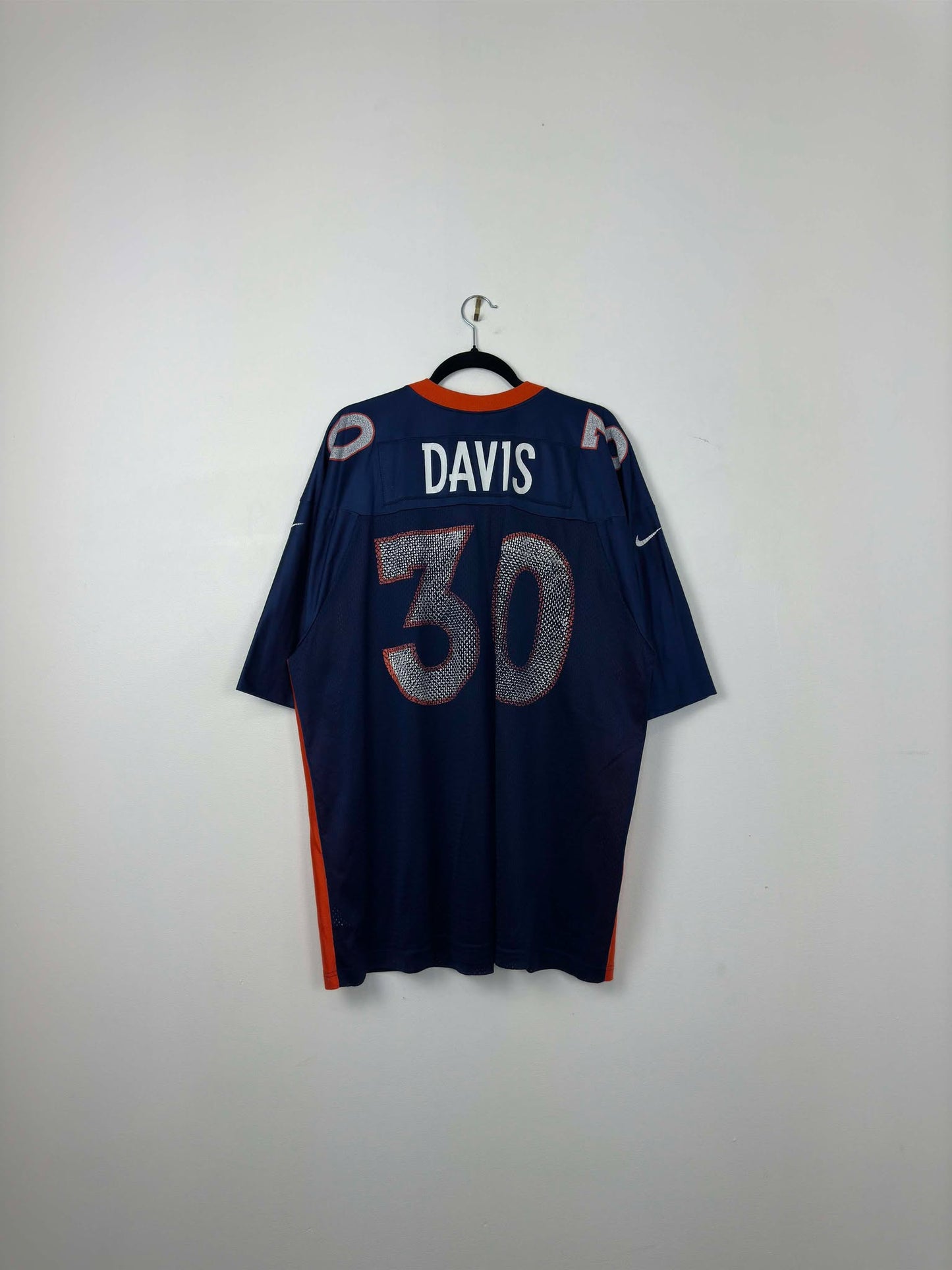 VTG x Team Nike x NFL x Denver Broncos x Terrell Davis x Navy Football Jersey - XXL