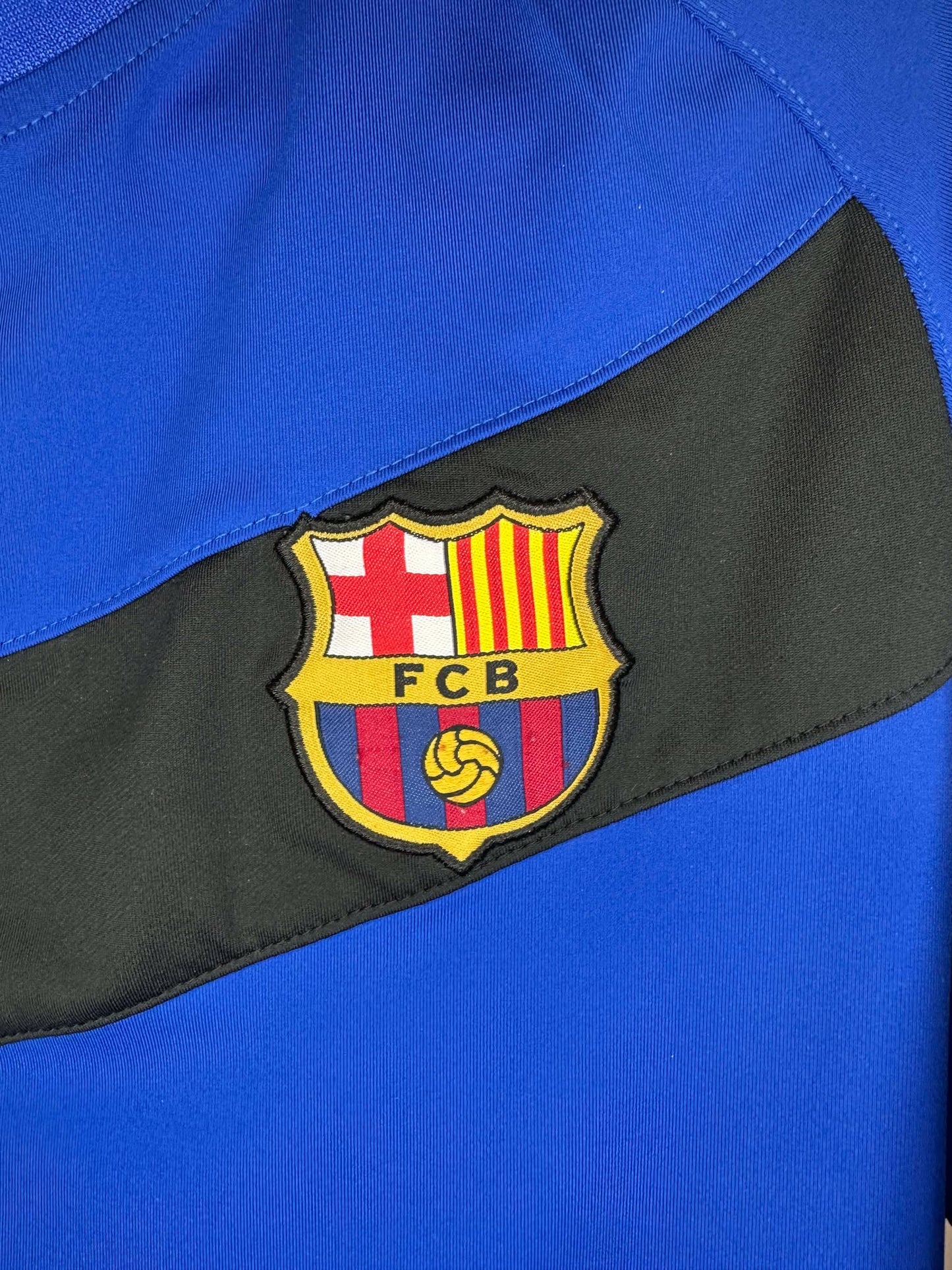 VTG x Nike x FC Barcelona x Blue Red Soccer Warm Up Crewneck - L
