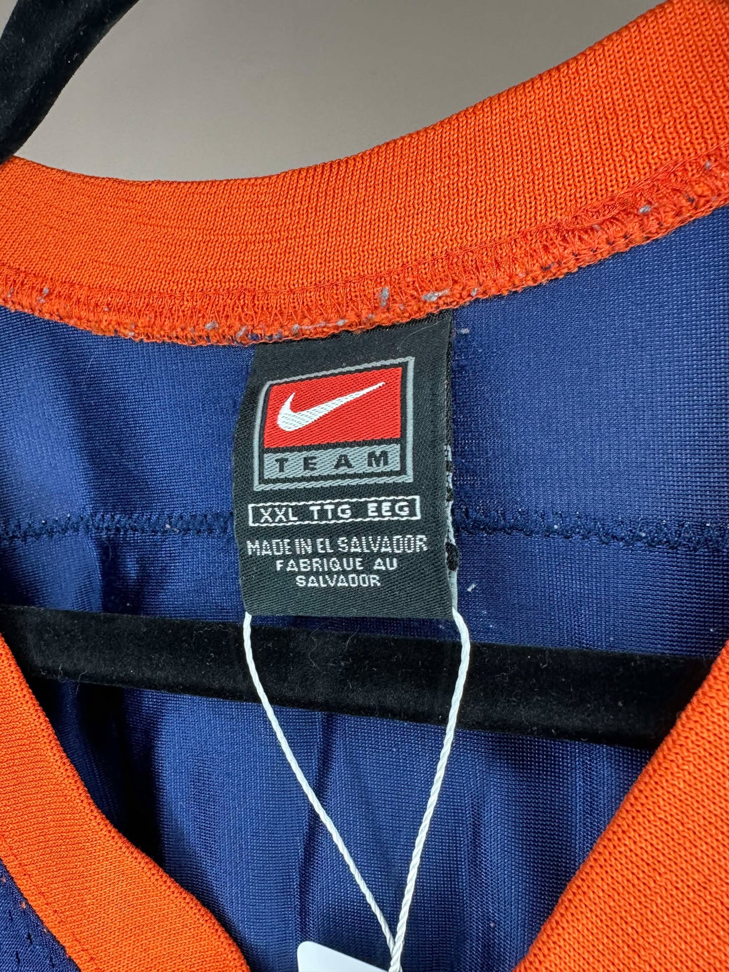 VTG x Team Nike x NFL x Denver Broncos x Terrell Davis x Navy Football Jersey - XXL