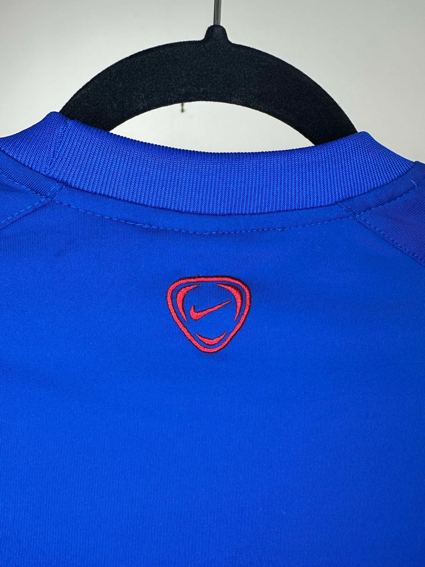 VTG x Nike x FC Barcelona x Blue Red Soccer Warm Up Crewneck - L