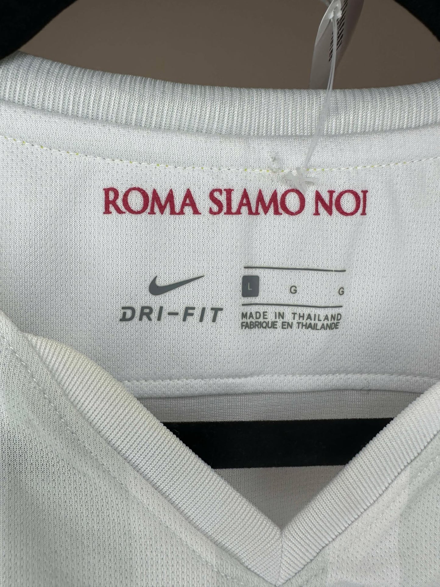 Nike x Roma Siamo Noi FC x 2017 x White Warm Up Soccer Kit Jersey - L