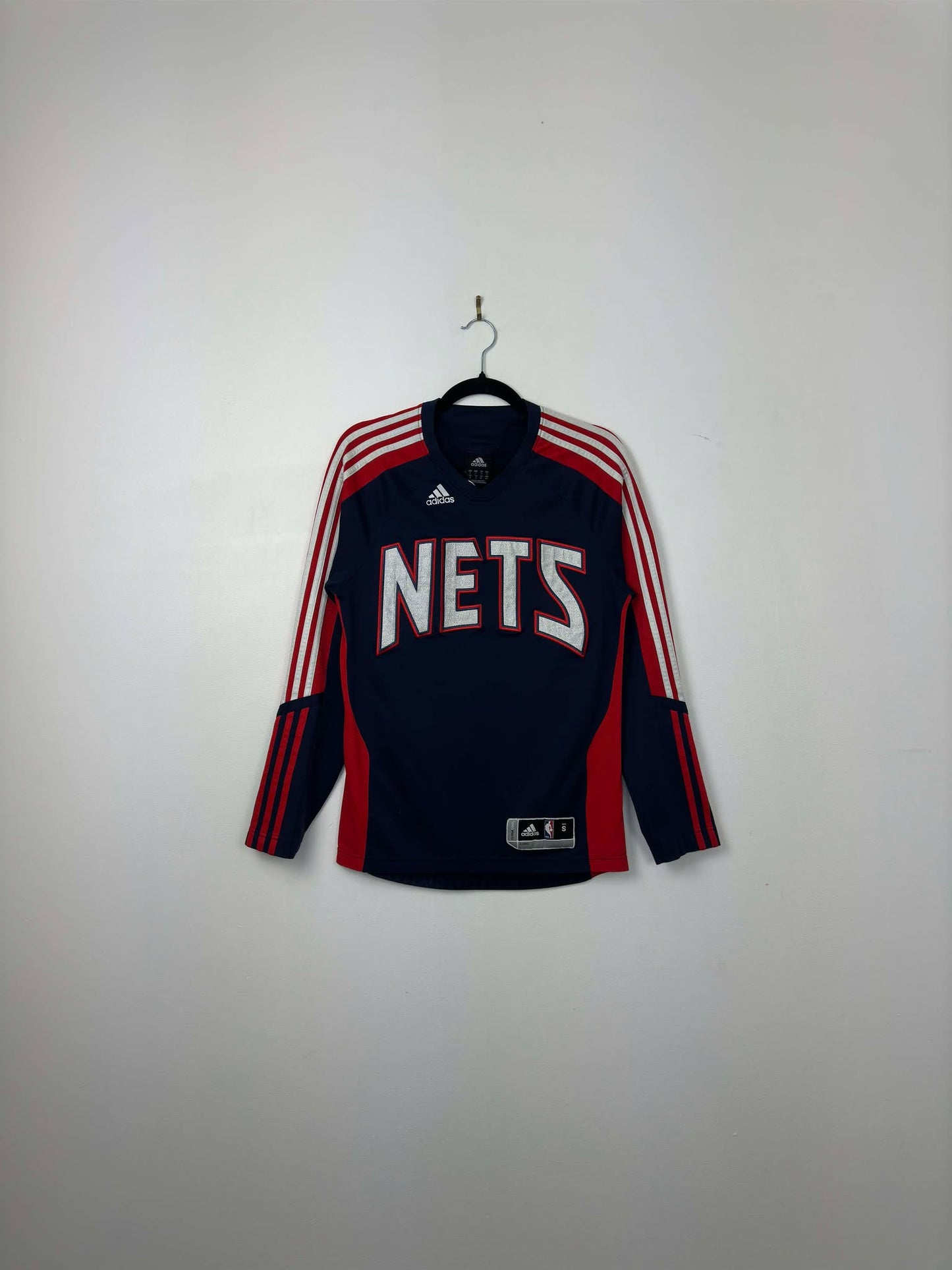 Y2K x Adidas x Brooklyn Nets x Navy Blue Basketball Warm Up Jersey - S