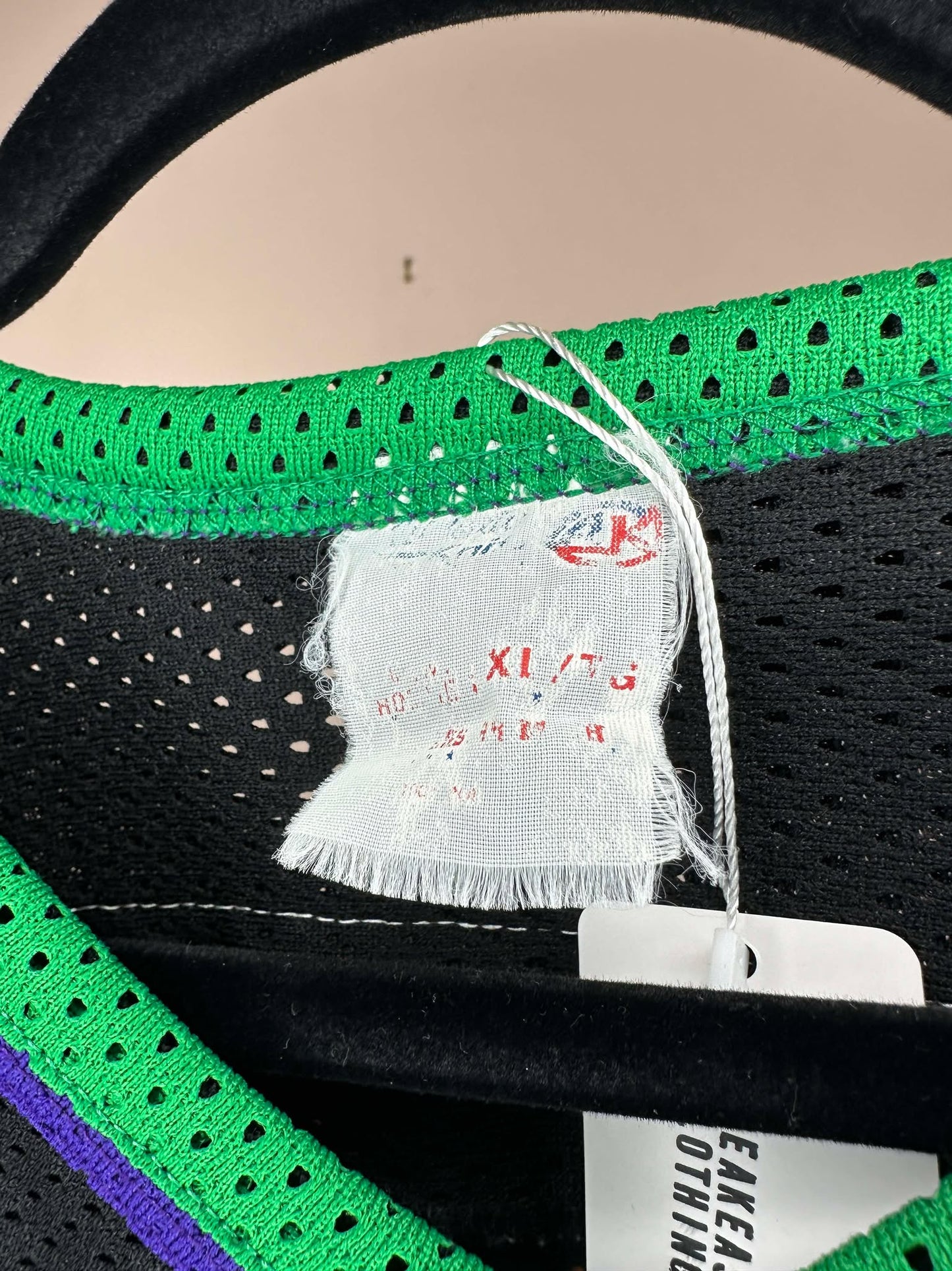 VTG x Athletic Knits x Telus Mobility x Black Long Sleeve Hockey Jersey - XL