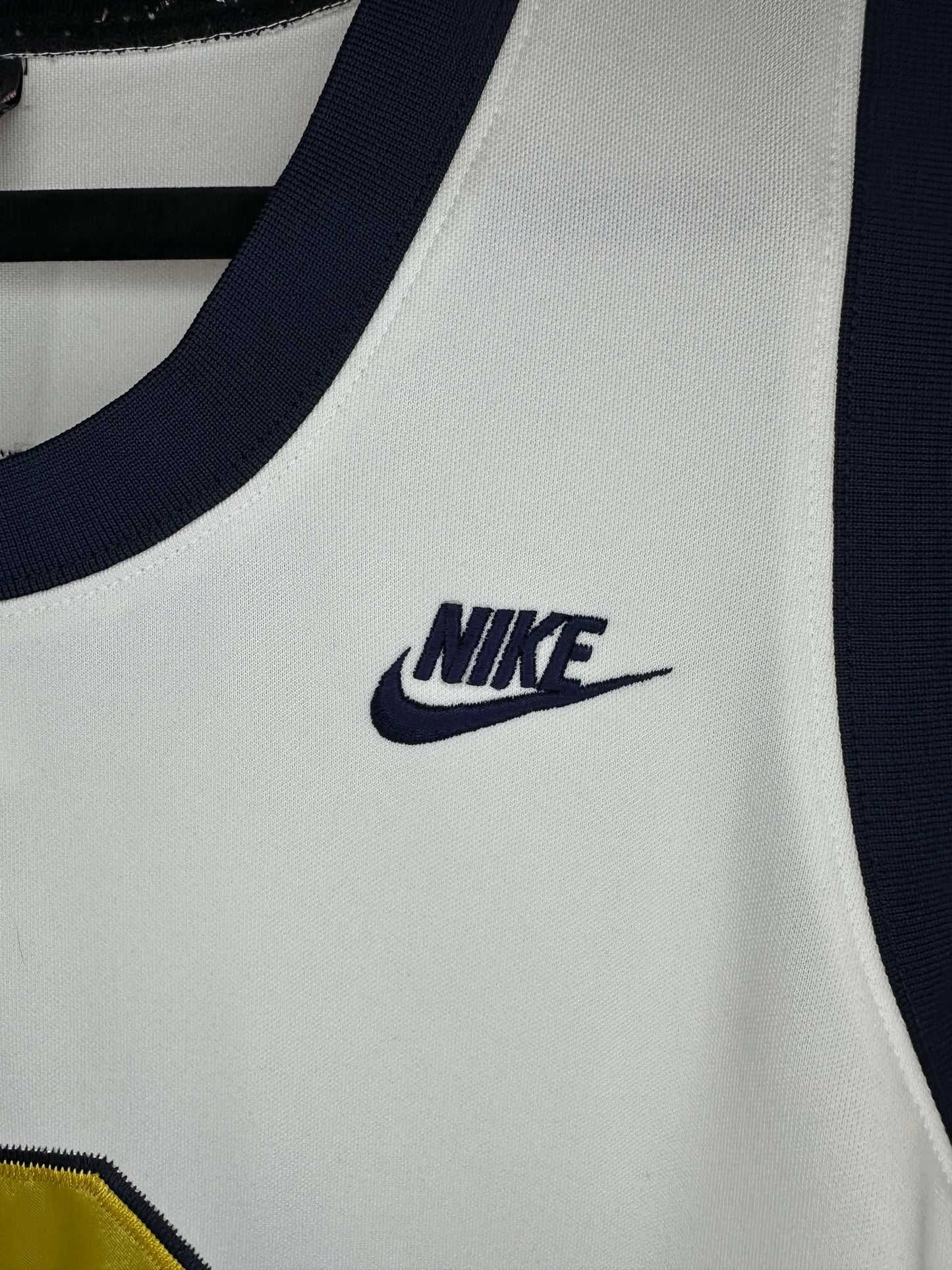 VTG x NIKE x NCAA x Marquette University x Dwayne Wade x White Blue Basketball Jersey - L