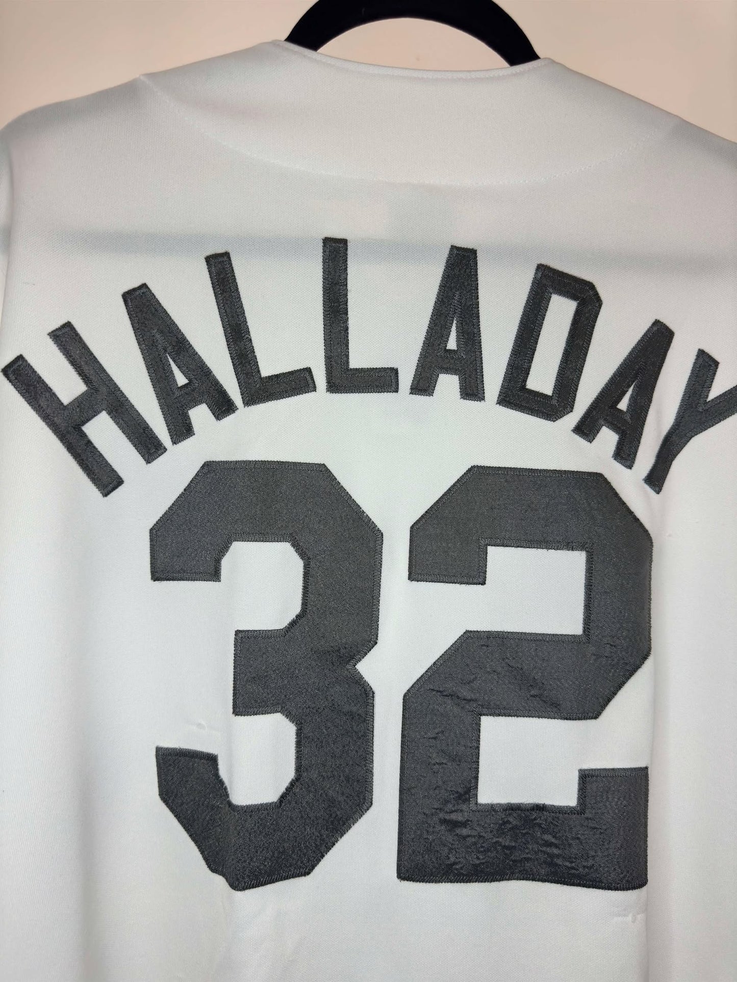 Majestic x MLB x Toronto Blue Jays x Roy Halladay x White Blue Baseball Jersey - M