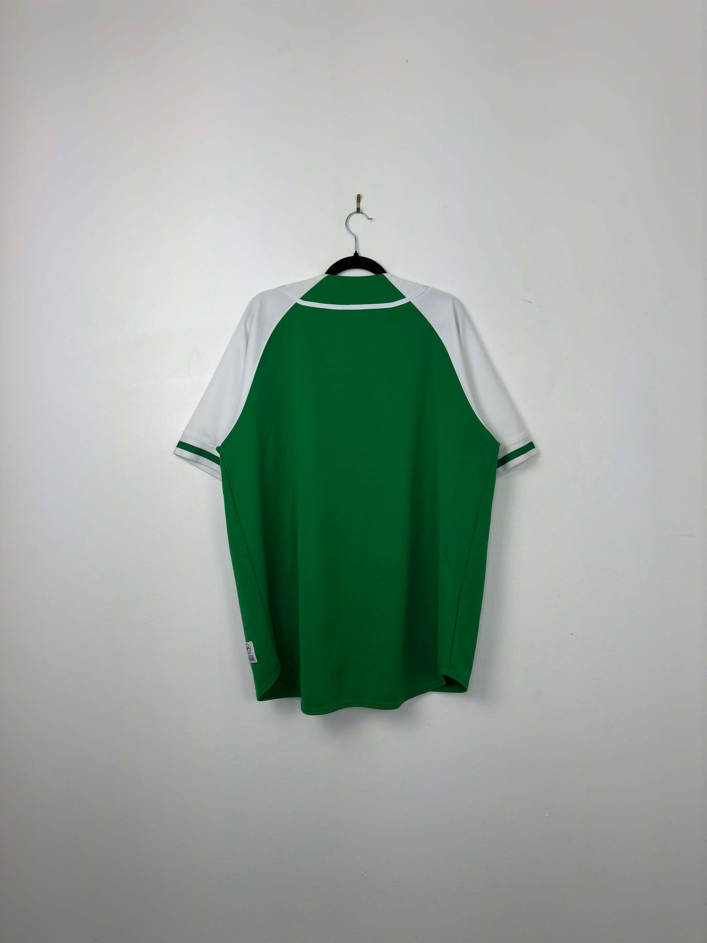 VTG x True Fan x MLB x Boston Red Sox x Green White Baseball Jersey - L