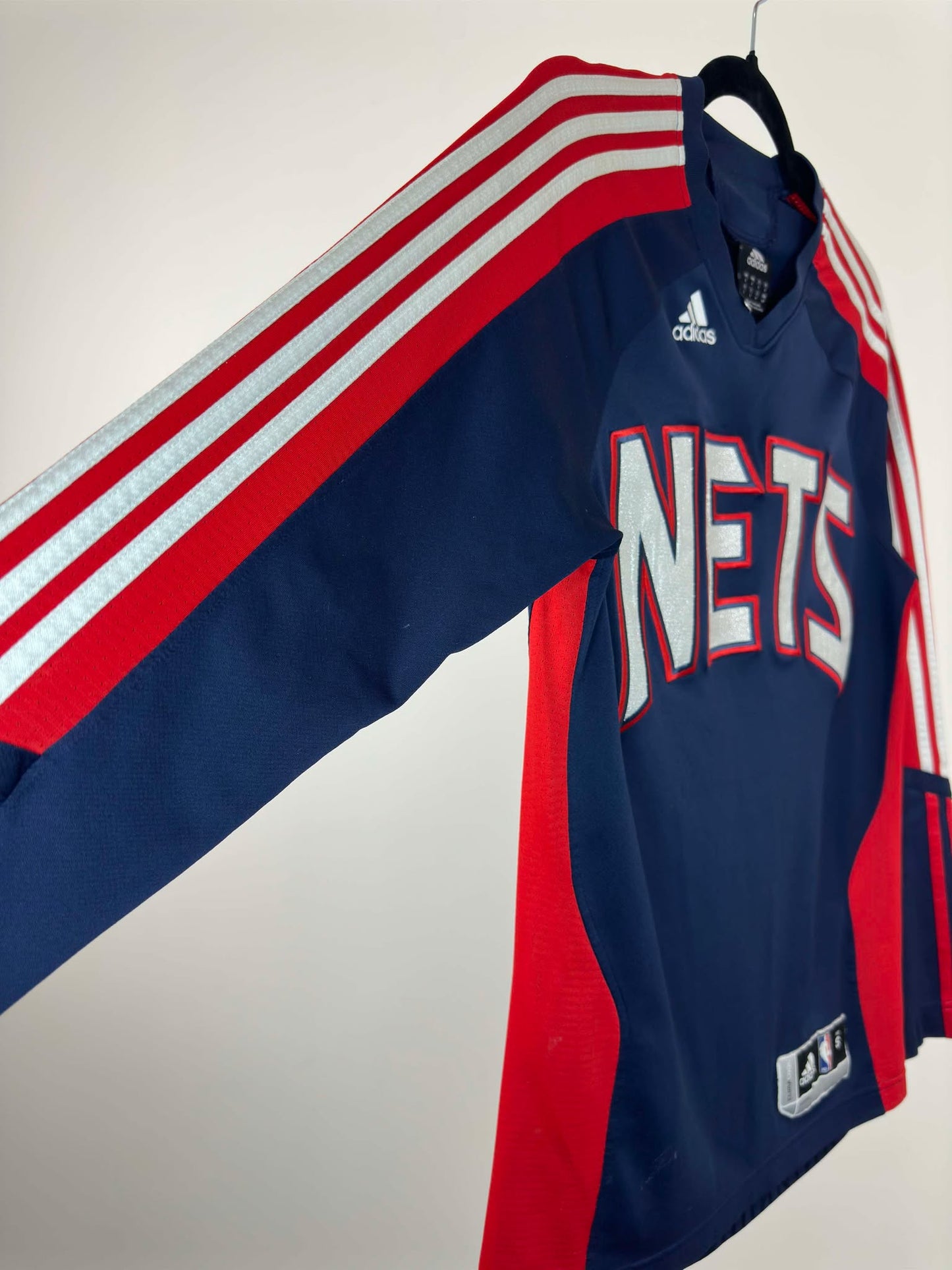 Y2K x Adidas x Brooklyn Nets x Navy Blue Basketball Warm Up Jersey - S