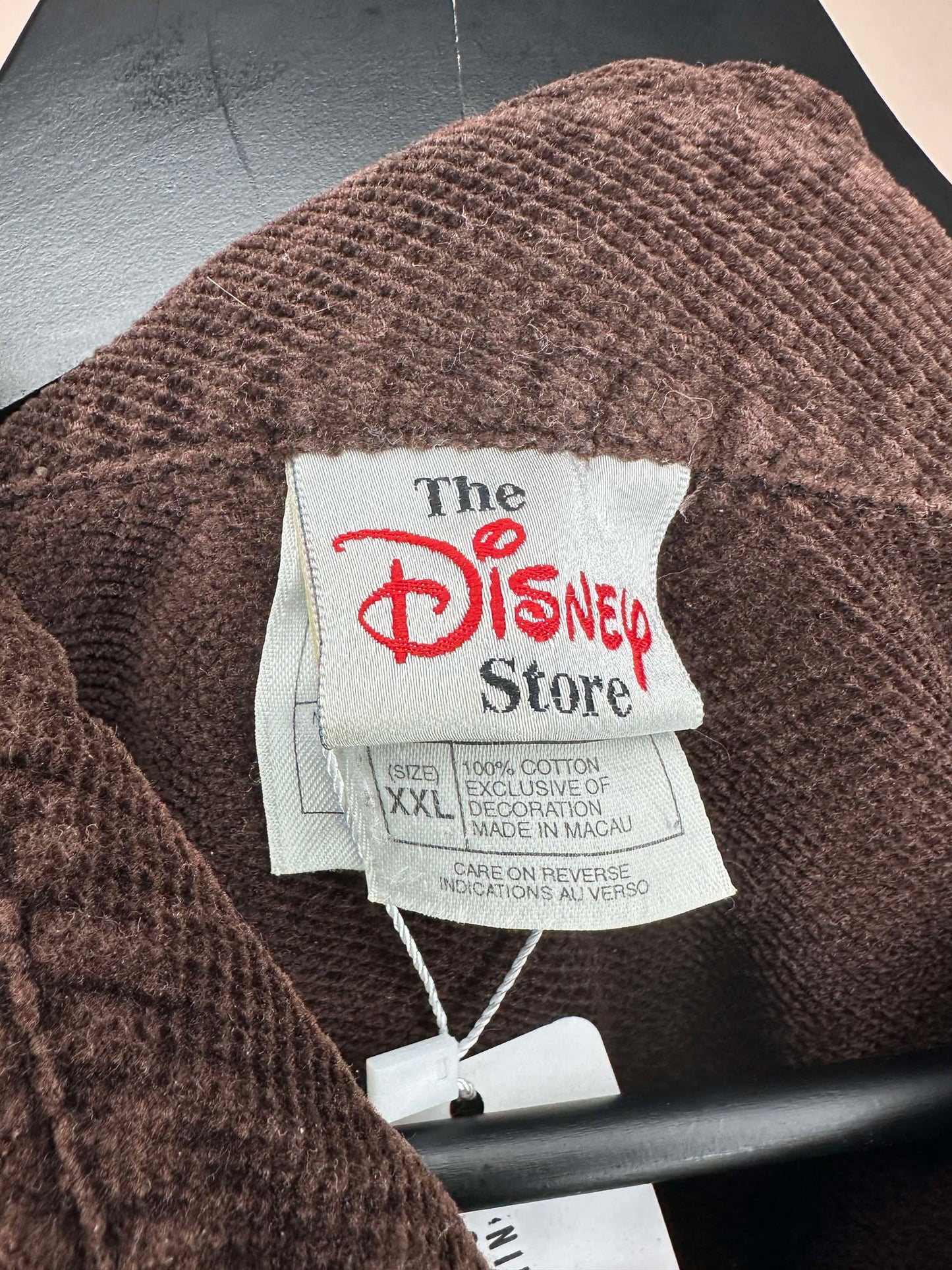 VTG x Disney x Winnie the Pooh x Tigger Embroidery x Brown Long Sleeve Button Up - XXL