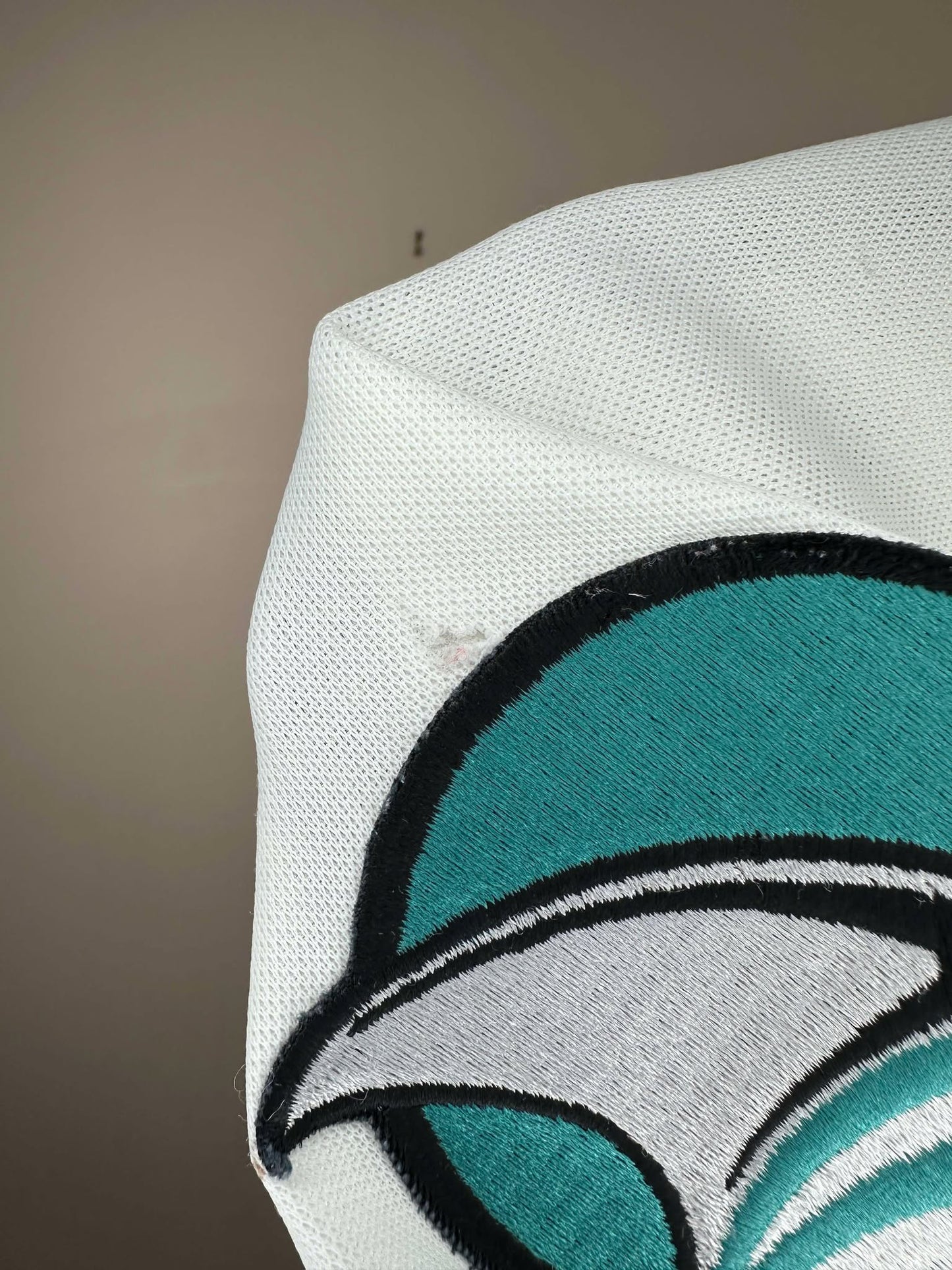VTG x NHL x San Jose Sharks x White Teal Hockey Jersey - L