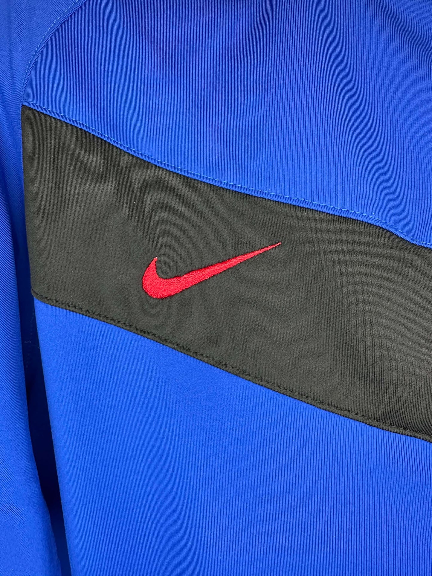 VTG x Nike x FC Barcelona x Blue Red Soccer Warm Up Crewneck - L