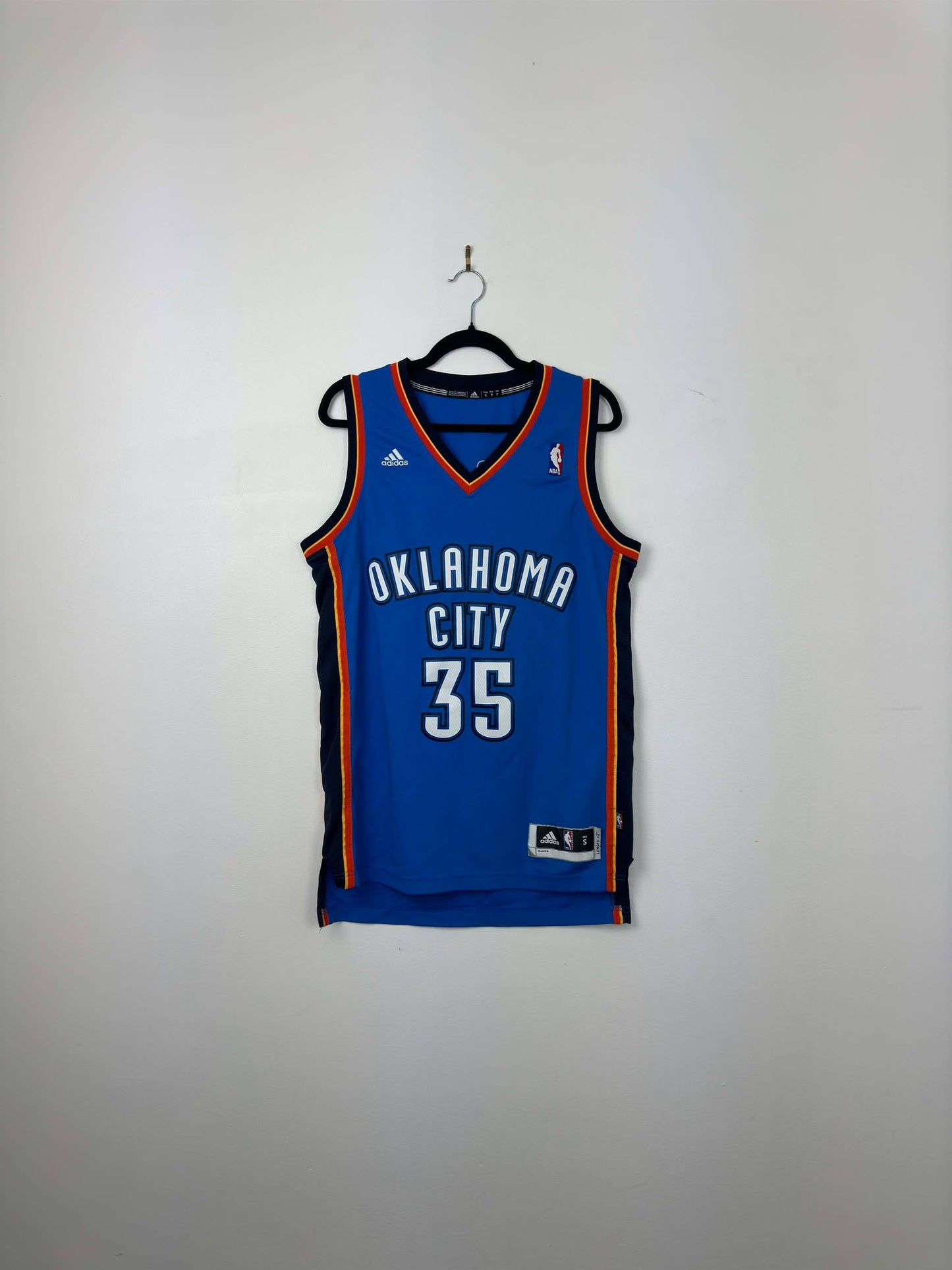 Adidas x NBA x Oklahoma City Thunder x Kevin Durant x Blue Orange Basketball Jersey - S