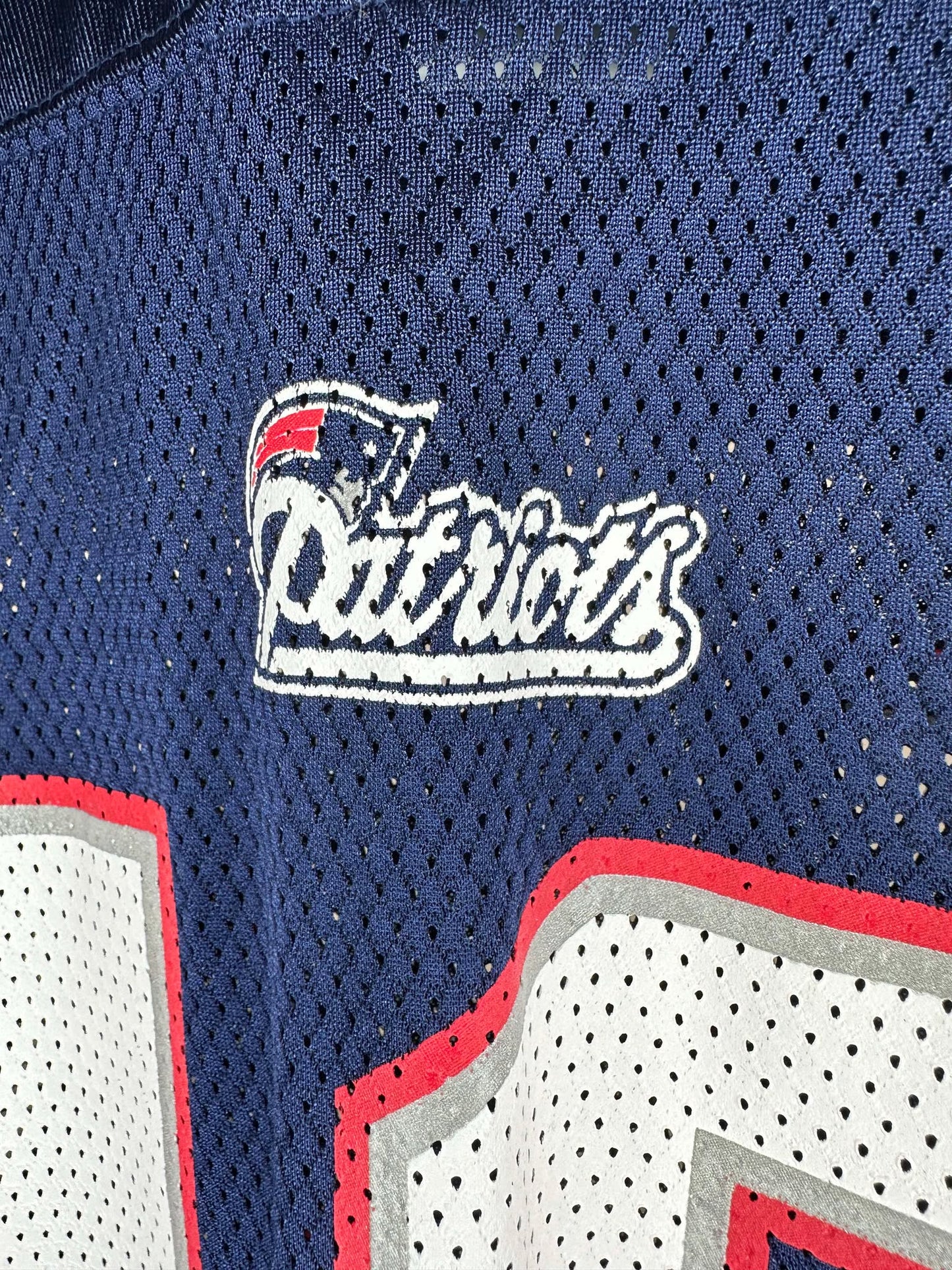 VTG x Reebok x NFL x New England Patriots x Tom Brady x Blue Football Jersey - M