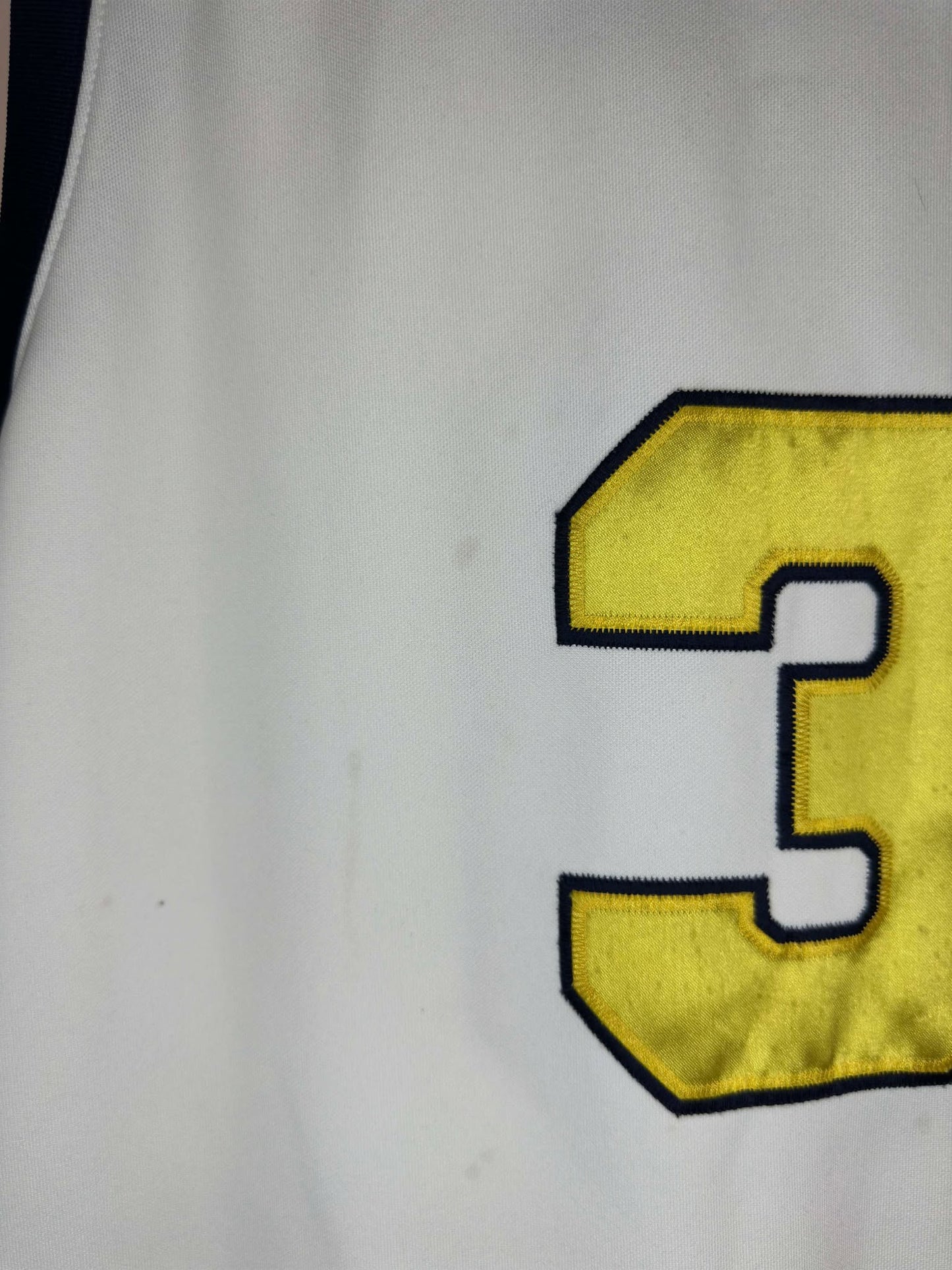 VTG x NIKE x NCAA x Marquette University x Dwayne Wade x White Blue Basketball Jersey - L