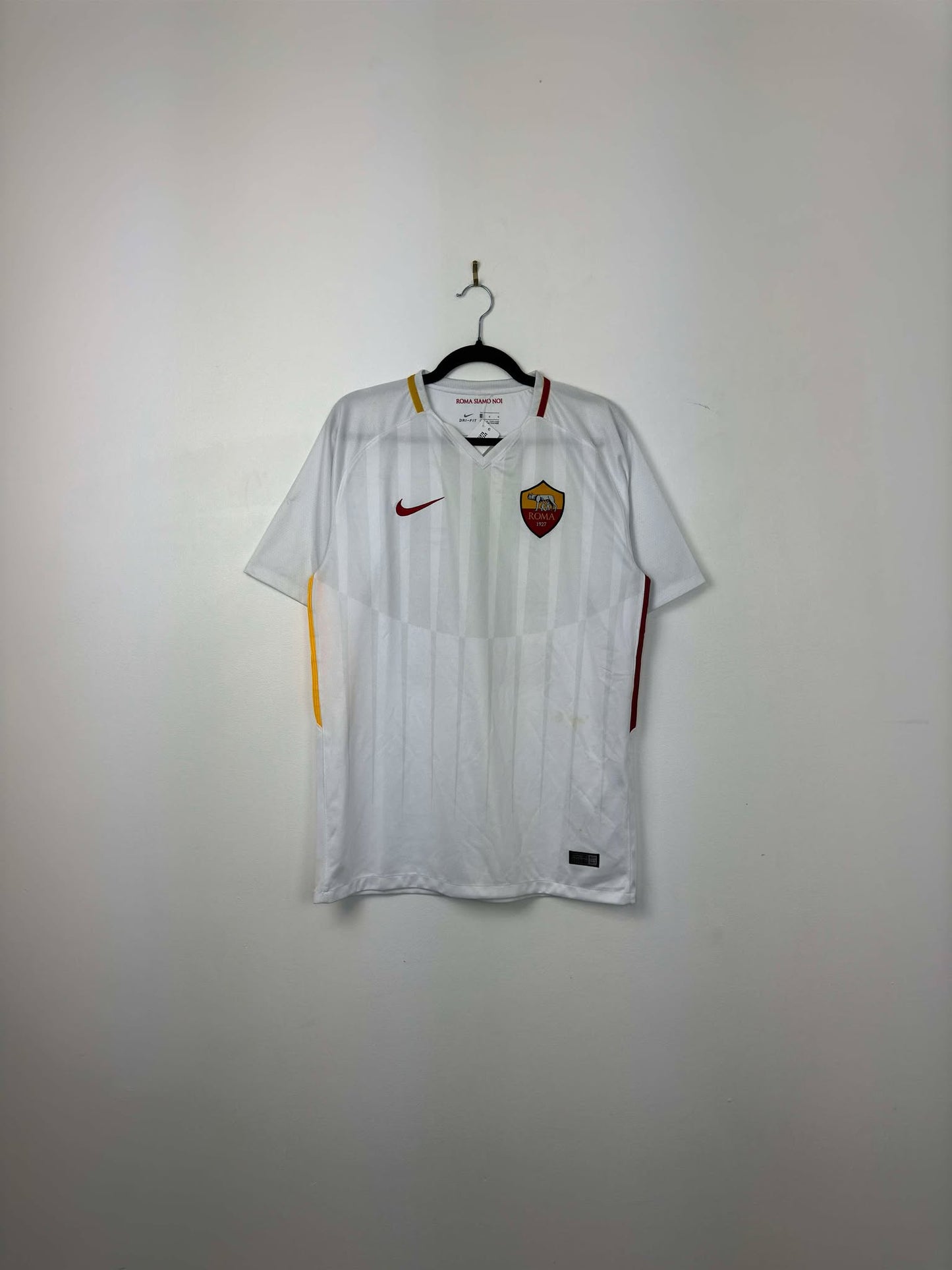 Nike x Roma Siamo Noi FC x 2017 x White Warm Up Soccer Kit Jersey - L