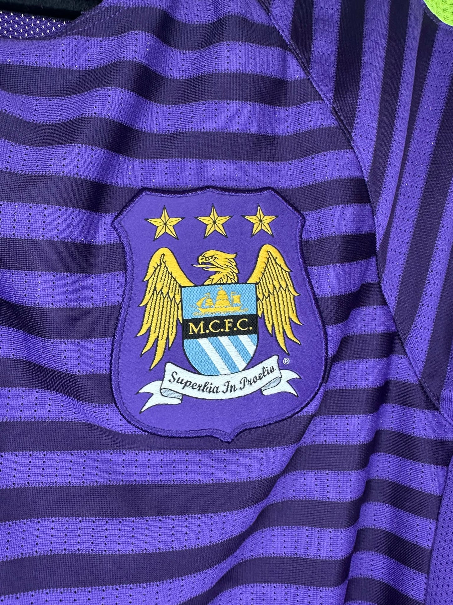 Nike x Manchester City FC x 2014/2015 x Purple Soccer Kit Jersey - M