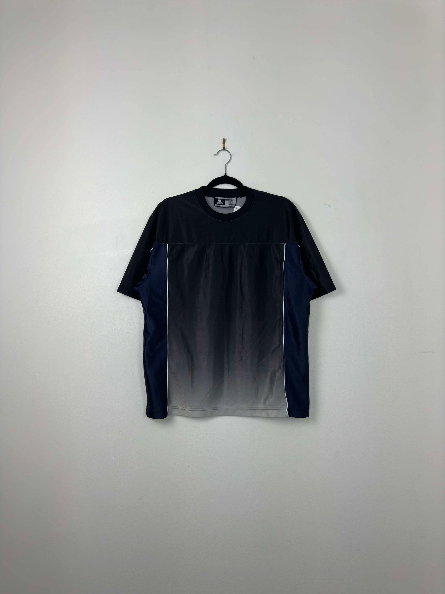 Y2K x STARTER x Black Fade Pattern Football Style Jersey - Cut Tag (M/L)