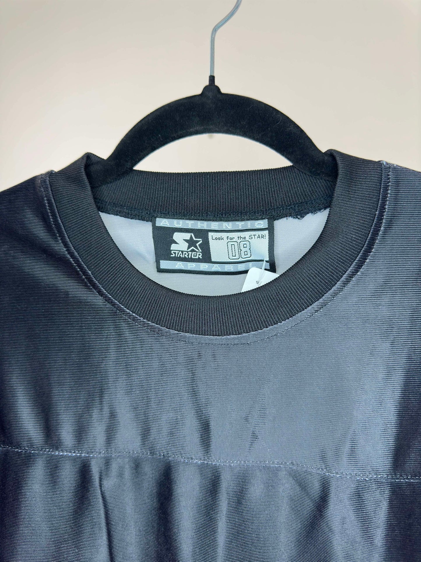 Y2K x STARTER x Black Fade Pattern Football Style Jersey - Cut Tag (M/L)