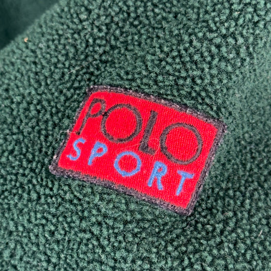 Vintage Polo Sport Ralph Lauren Fleece Type Full Zip Jacket