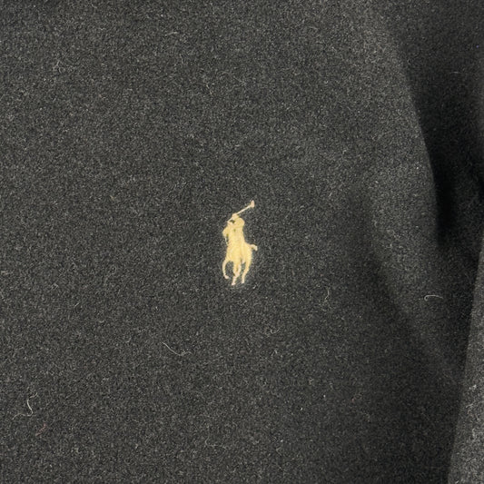Vintage Polo Ralph Lauren Fleece Material Full Zip Black Jacket