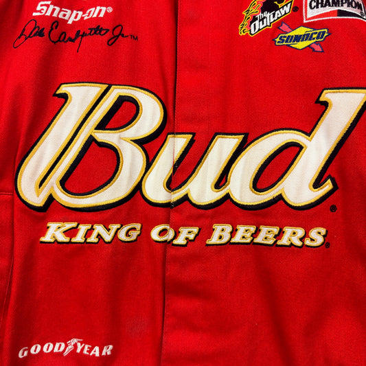 Vintage Chase Authentics BUD King of Beers Dale Earnhardt Jr. Racing Jacket