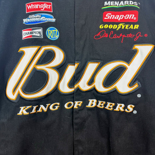 Vintage Chase Authentics by JH Budweiser BUD King of Beers Dale Jr. Racing Jacket