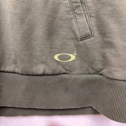 Oakley Regular Fit Green Colorblock Hoodie