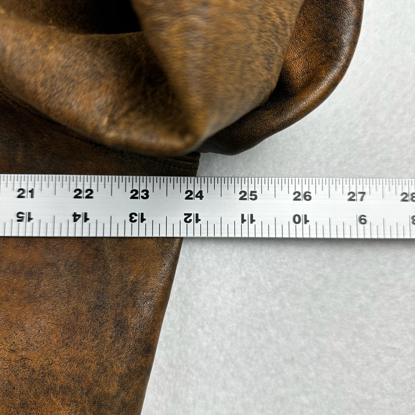 Vintage Brockum Brown Button Down Blank Genuine Leather Jacket