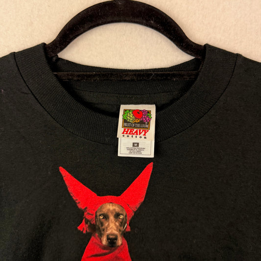 Vtg Fruit of the Loom Devil Dog William Wegman Tee