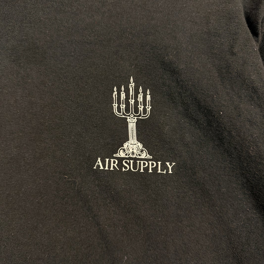 Vintage Anvil Air Supply Graphic Black Tee