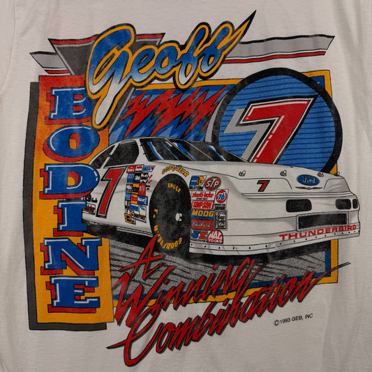 93 Preferred Geoff Bodine White Mega Tee