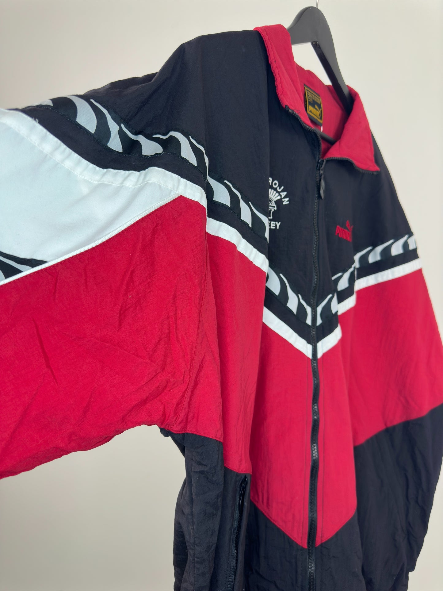 VTG x PUMA x SAIT x Southern Alberta Institute of Technology Hockey x Full Zip Windbreaker Jacket - XXL
