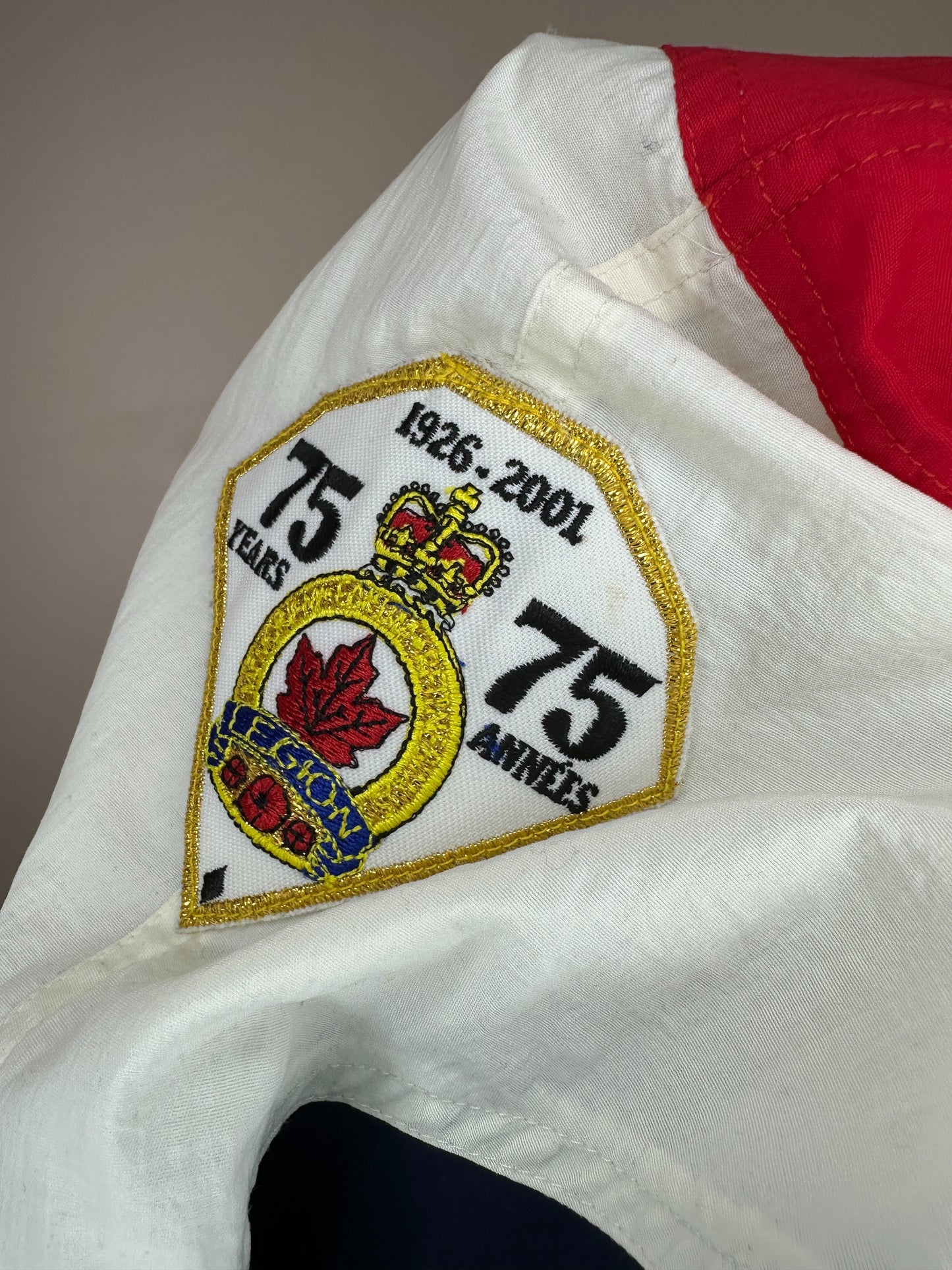 VTG x Canada Athletics x 75th Year Anniversary x Legion Pacific x Full Zip Multi Color Windbreaker Jacket - L