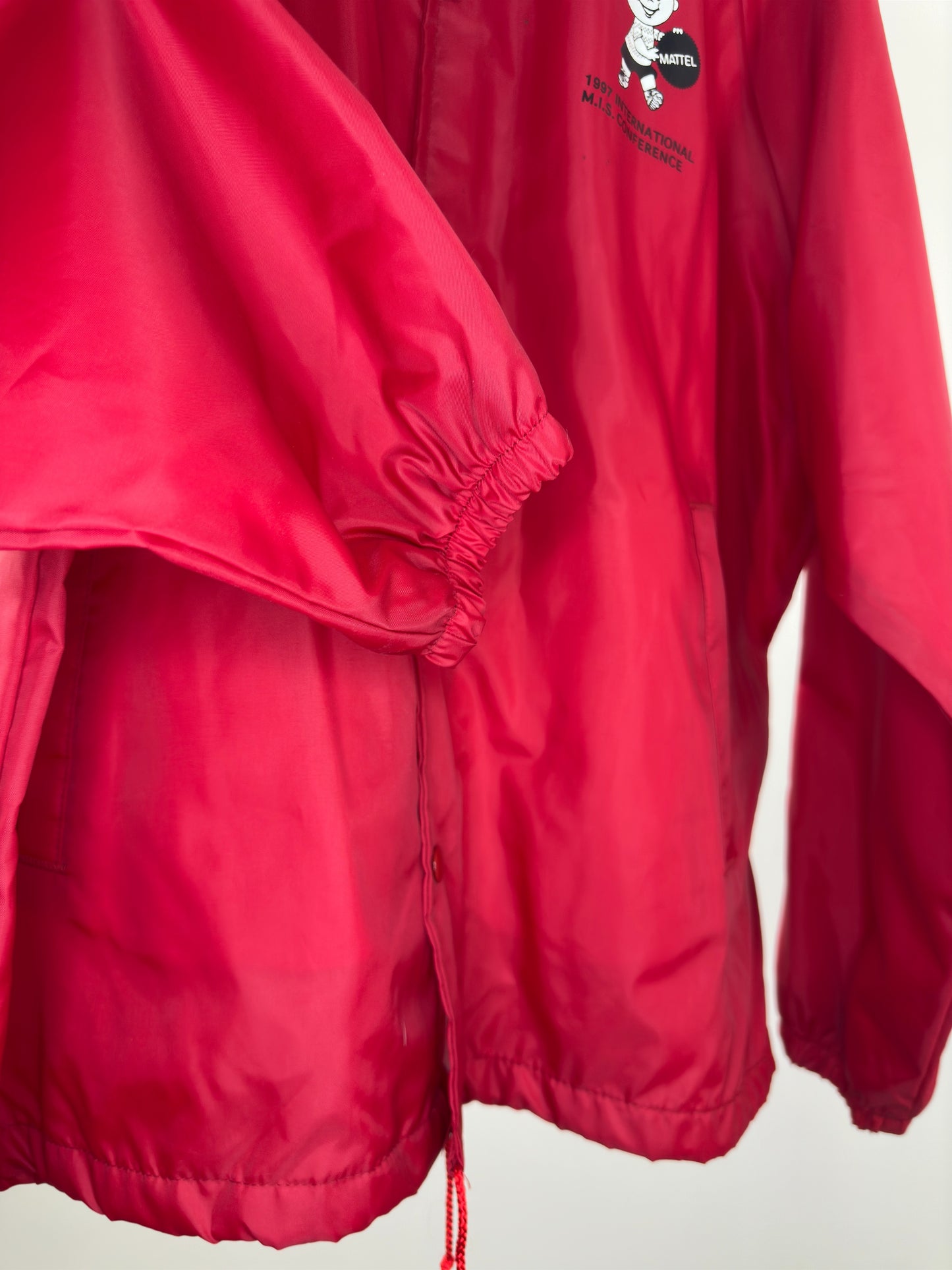 VTG x Auburn Sportswear x Mattel x Red Windbreaker Jacket - XL