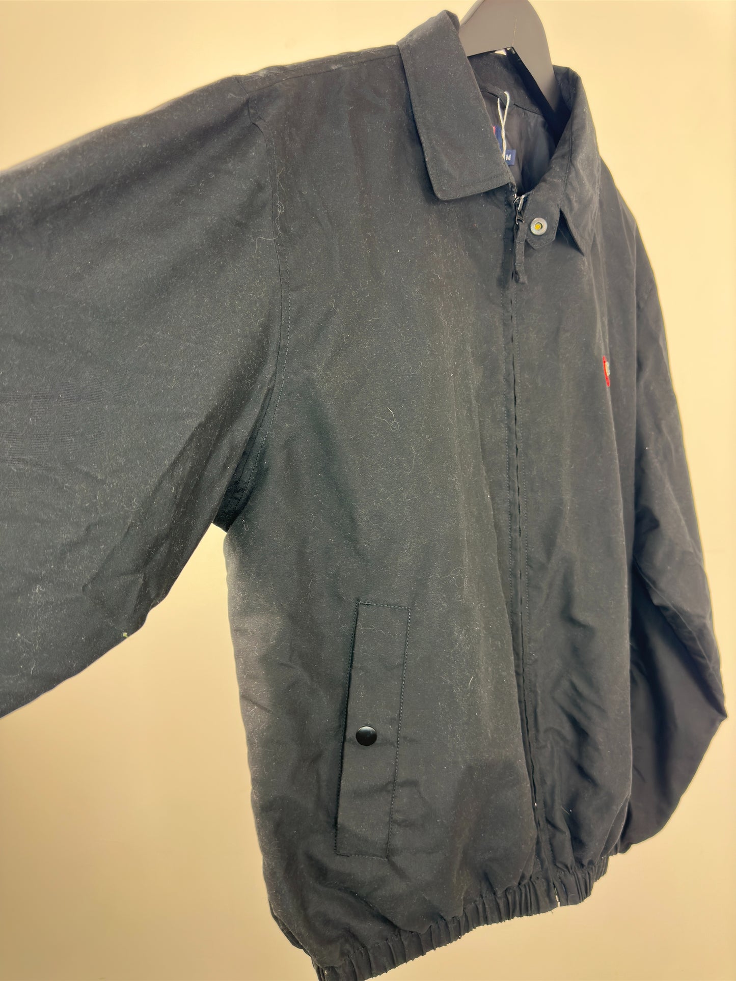VTG x Chaps x Ralph Lauren x Black Full Zip Light Jacket - M
