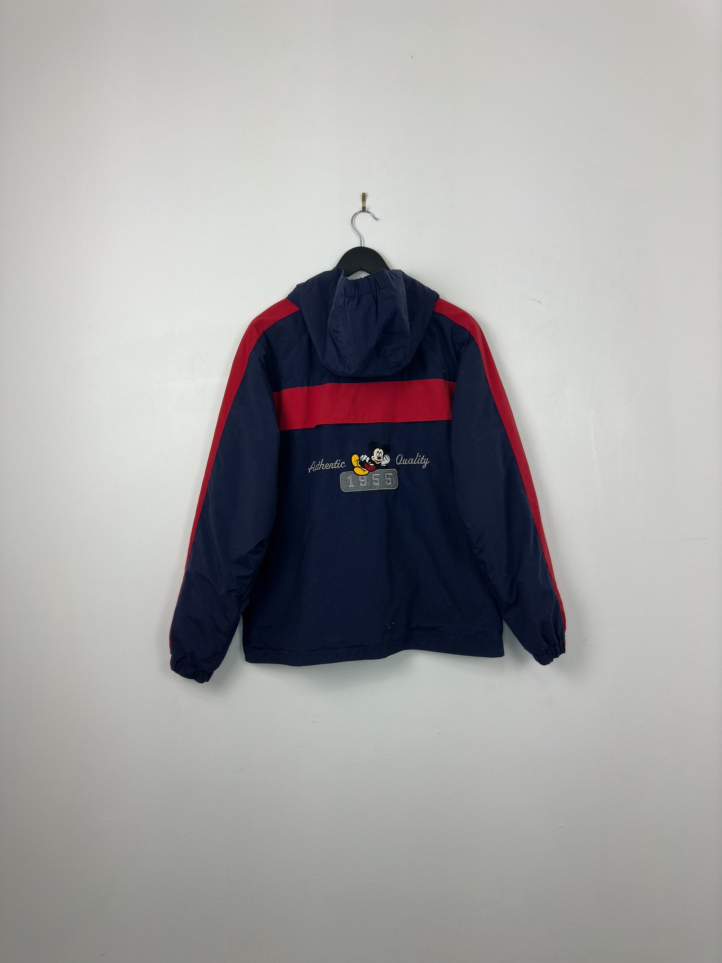 VTG x Disneyland Resorts x Mickey Mouse x Full Zip Navy Hooded Jacket - S