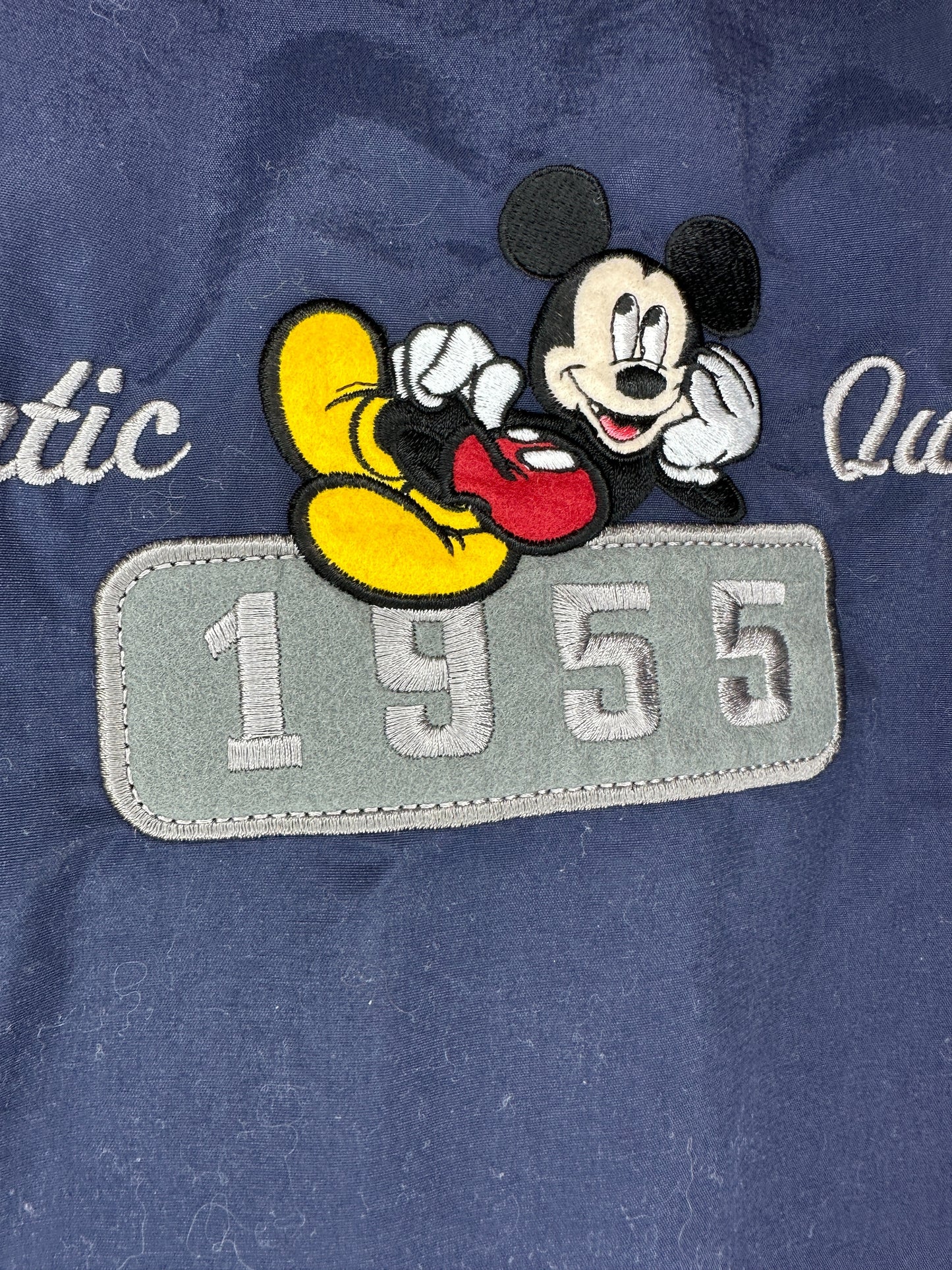 VTG x Disneyland Resorts x Mickey Mouse x Full Zip Navy Hooded Jacket - S