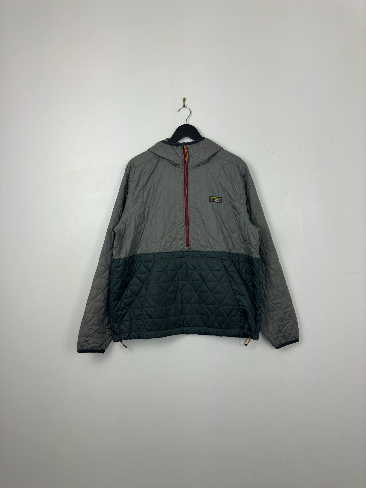 BNWT x LL Bean x Two Tone Half Zip Insulated Hooded Jacket - L