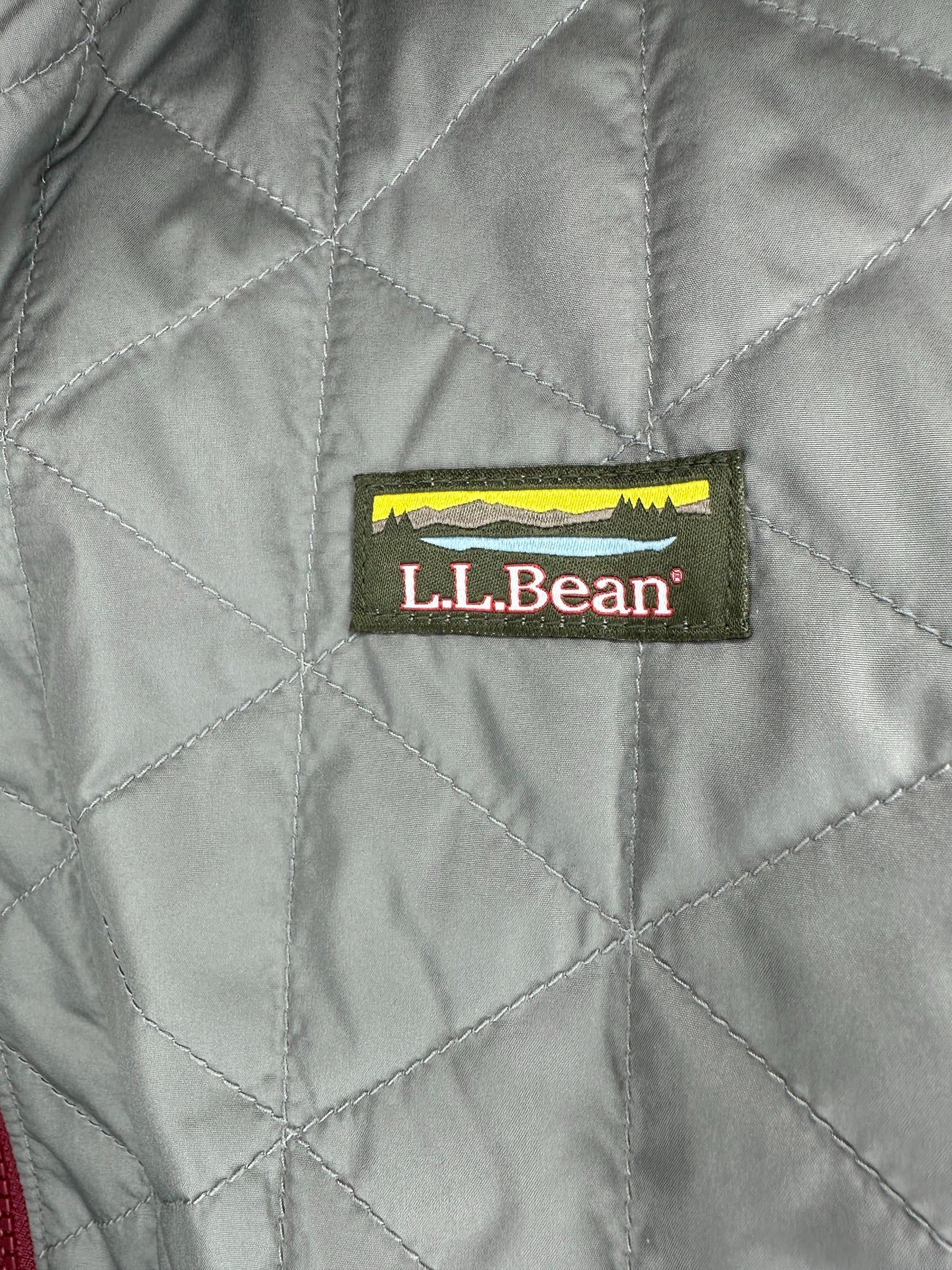 BNWT x LL Bean x Two Tone Half Zip Insulated Hooded Jacket - L